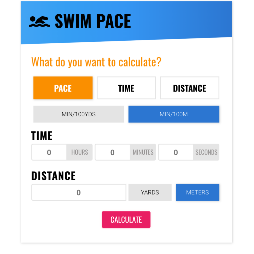 Swim Pace Calculator